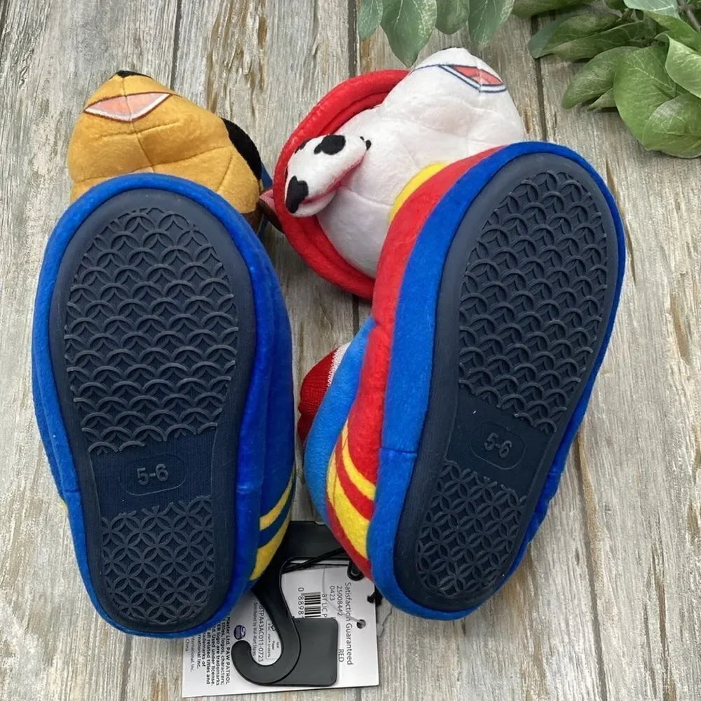 Baby Toddler Paw Patrol Light Up Comfy Slippers Shoes Sizes 5/6